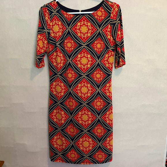 Versace look like dress. Size small. Beautiful print colours - Picture 2 of 6